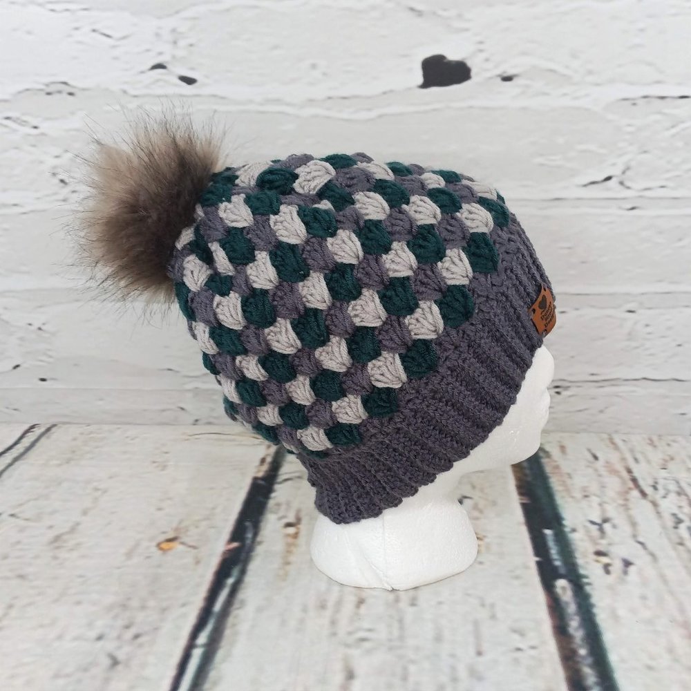 Duncan Street Designs Matheson Hand Crocheted Beanie Hat - Picture 2 of 7